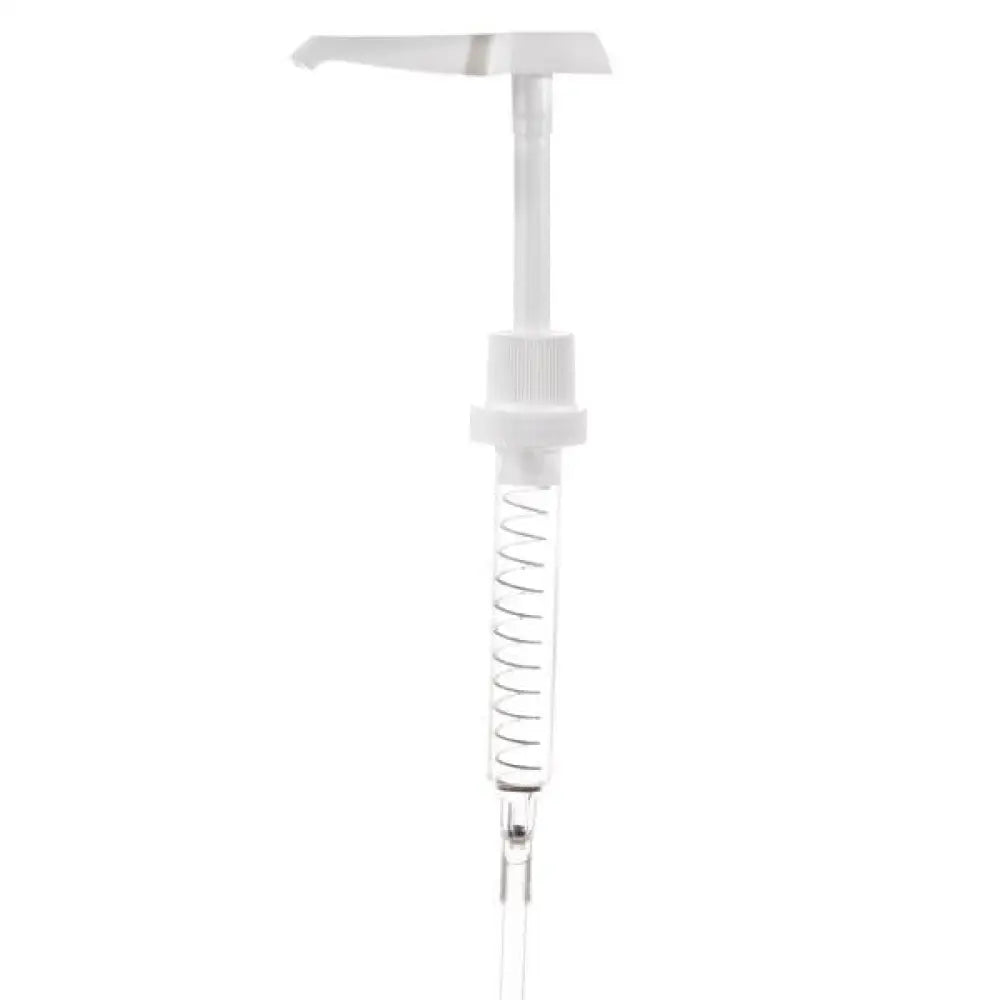 White Pump for 64 oz. Amber Glass Bottle (38-400 Neck Size)