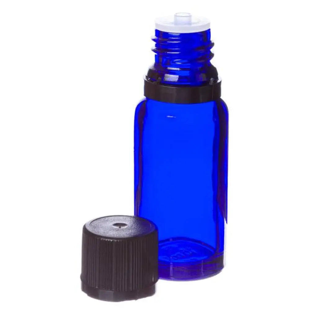 15 Ml Blue Glass Vials And Euro-Style Caps With Orifice Reducers (Pack Of 6)
