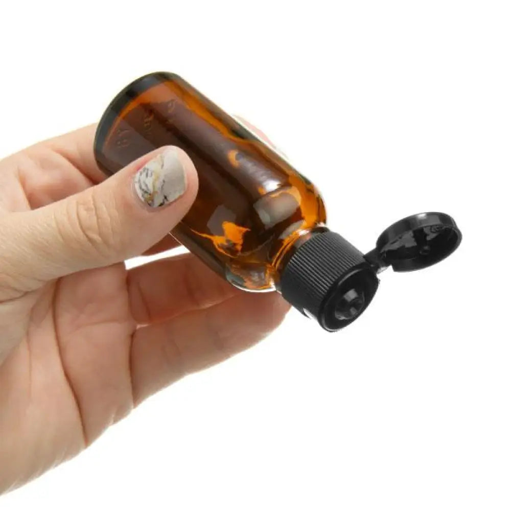 30 Ml Amber Glass Vials With Black Snap-Top Caps (Pack Of 6)