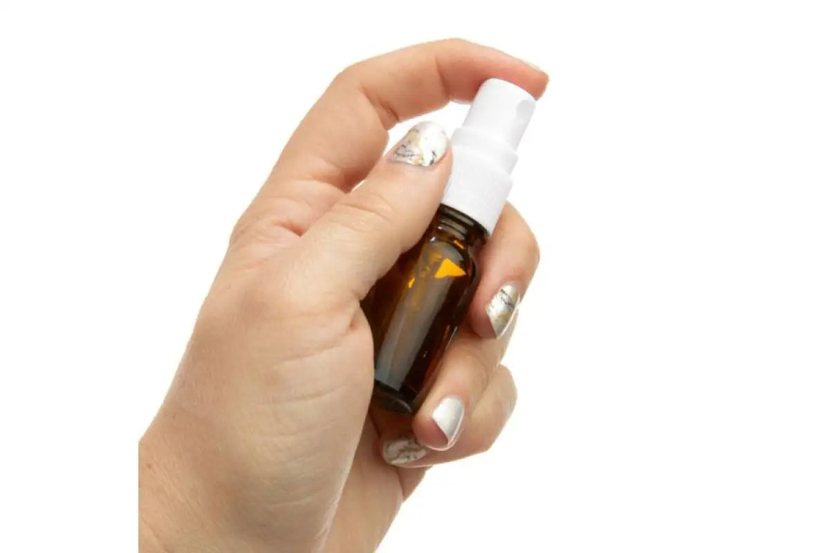 10 Ml Amber Glass Vials With Misting Sprayers (Pack Of 6) Black Sprayer