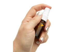 10 Ml Amber Glass Vials With Misting Sprayers (Pack Of 6)