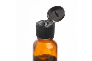 Black Snap-Top Cap For Standard 5 10 And 15 Ml Essential Oil Vials 18-415 Neck Size (Pack Of 6)