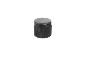 Black Snap-Top Cap for Standard 5, 10, and 15 ml Essential Oil Vials, 18-415 Neck Size (Pack of 6)