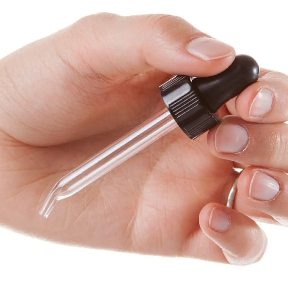 4 Dram Amber Glass Vials With Dropper Caps (Pack Of 6)