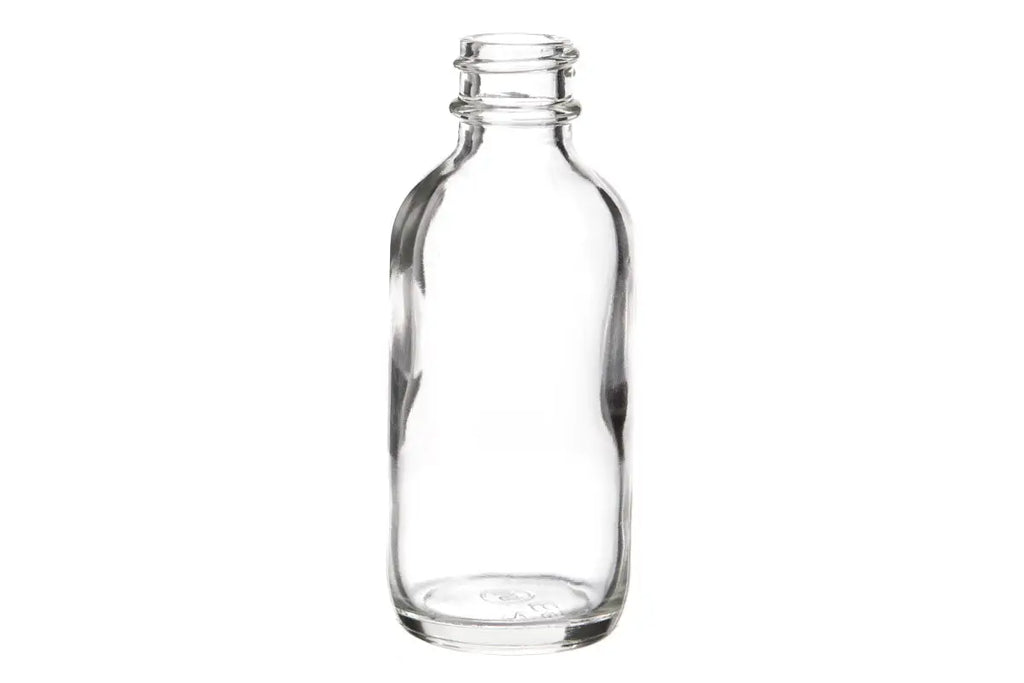 1 Oz Clear Cylinder Slope Glass Bottle with 20-400 neck finish