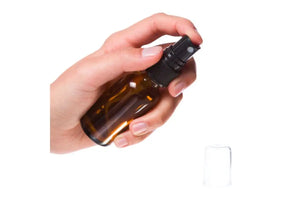 1 Oz. Amber Glass Bottles And Misting Sprayers (Pack Of 6)