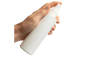 8 Oz. White Plastic Bottle With Misting Sprayer