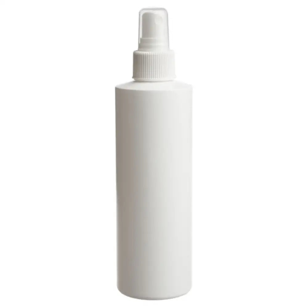 8 oz. White Plastic Bottle with Misting Sprayer
