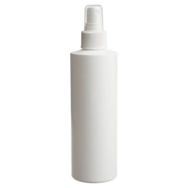 8 oz. White Plastic Spray Bottle | Misting Spray Top with Cap