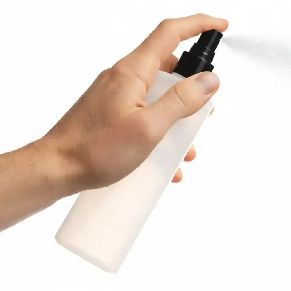 8 Oz. Natural Plastic Bottle With White Misting Sprayer