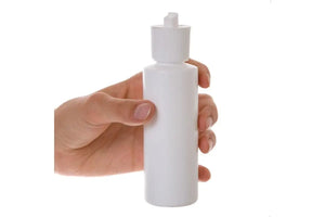 4 Oz. White Plastic Bottle With Flip-Top Cap