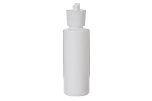 4 oz. White Plastic Bottle with White Flip-top Cap