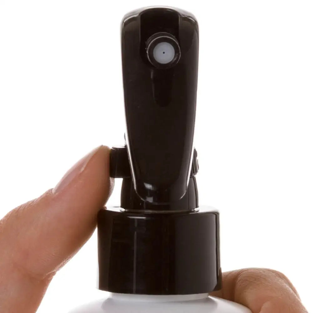 4 Oz. White Plastic Bottle With Black Trigger Sprayer