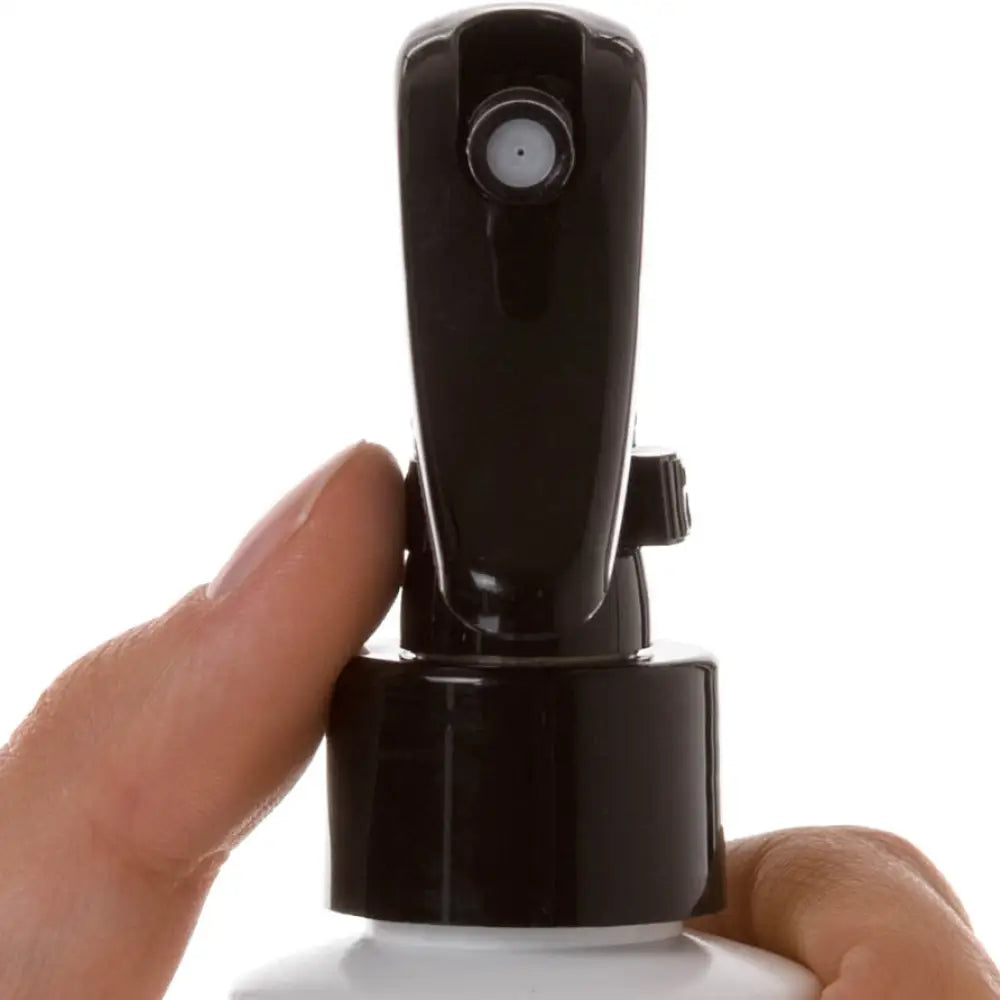 4 Oz. White Plastic Bottle With Black Trigger Sprayer
