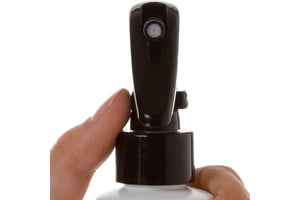 4 Oz. White Plastic Bottle With Black Trigger Sprayer