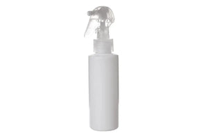 4 oz. White Plastic Bottle with Natural Trigger Sprayer
