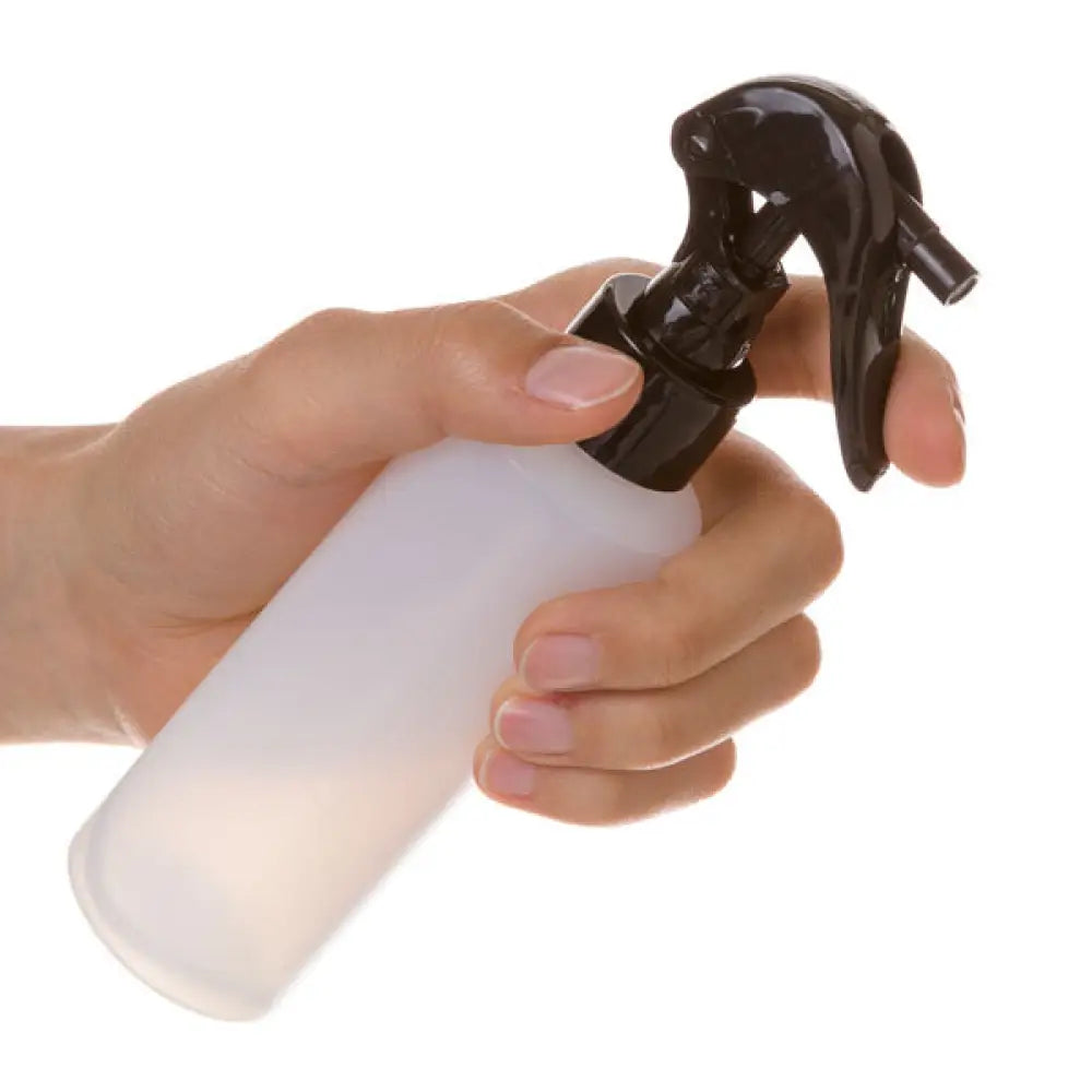 4 Oz. Natural Plastic Bottle With Black Trigger Sprayer