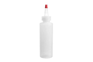4 Oz. Natural Plastic Bottle With Yorker Spout And Lid