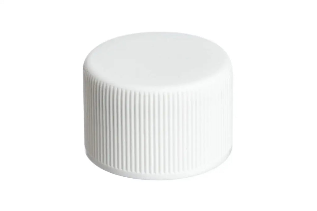 24-400 White Metal Cap with Pulp/Aluminum Foil Liner, Each