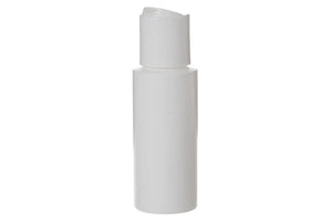 2 oz. White Plastic Bottles with Disc-top Caps (Pack of 6)