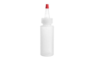 2 oz. Natural Plastic Bottles with Yorker Spout and Lid (Pack of 6)