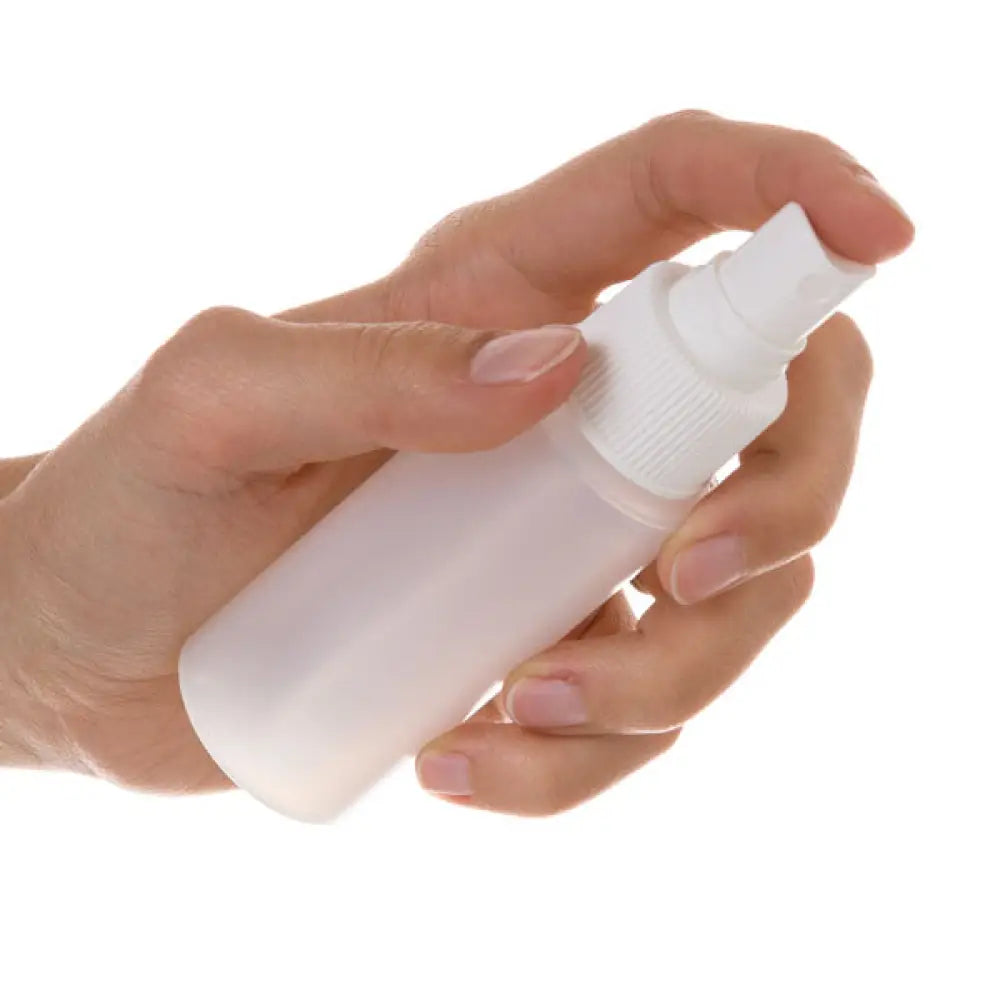 2 Oz. Natural Plastic Bottles With White Misting Sprayers (Pack Of 6)