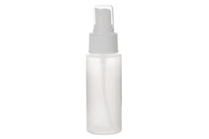 2 oz. Natural Plastic Bottles with White Misting Sprayers (Pack of 6)