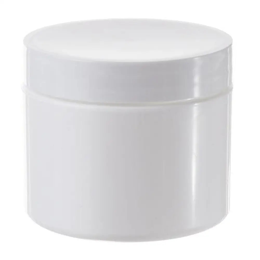2 oz. Straight-Sided White Plastic Salve Container