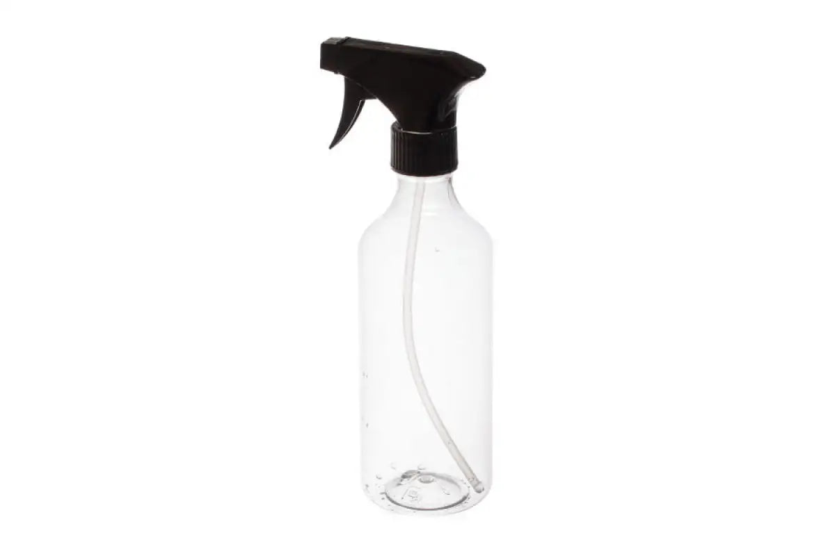 16 oz AMBER Glass Bottle w/ Black Plastic Trigger Sprayer