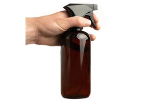 16 Oz. Plastic Bottle With Black Trigger Sprayer