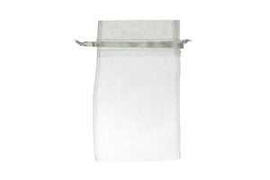 Large 8 X 4¾ Organza Gift Bags (Set Of 10) White