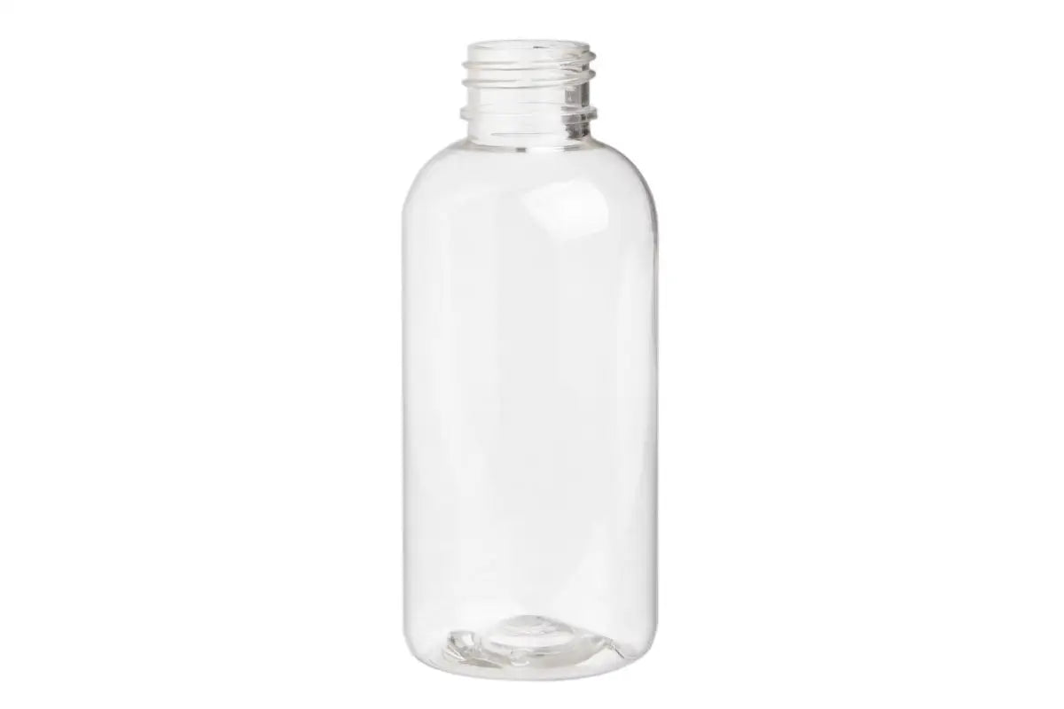 4 oz. Clear PET Boston Round Plastic Bottle (24-410 Neck Size) - AromaTools®