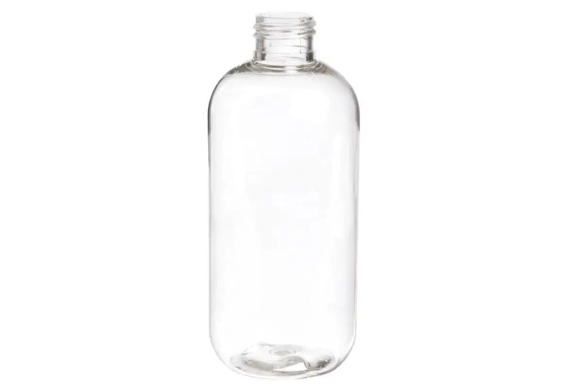 8 oz Clear Boston Round Glass Bottle