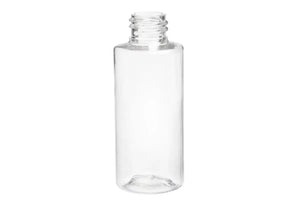 2 oz. Clear PET Cylinder Plastic Bottle (24-410 Neck Size)