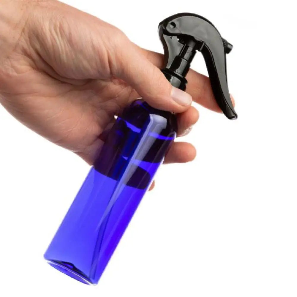 4 Oz. Blue Plastic Bottle With Black Trigger Sprayer