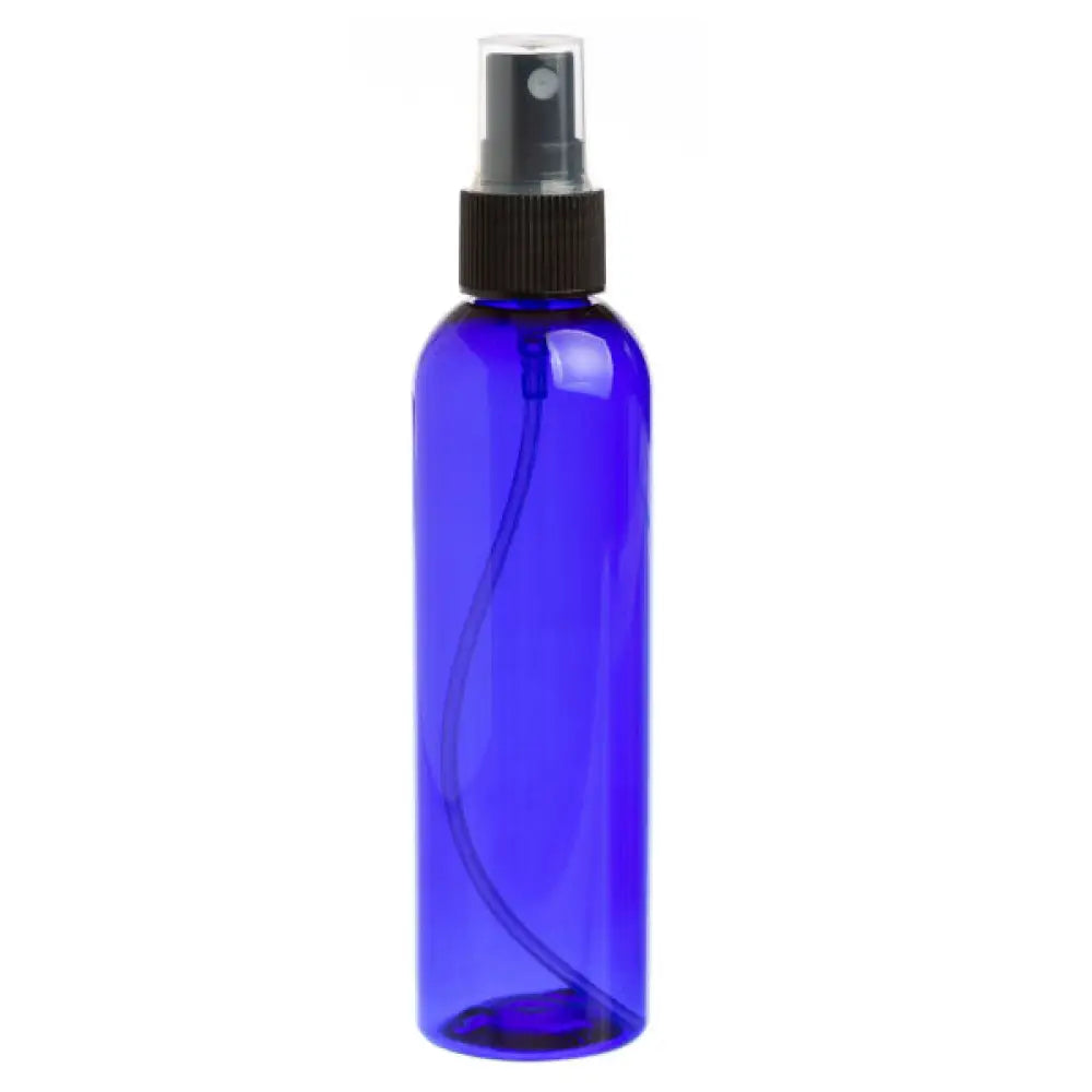 4 oz. Blue Plastic Bottle with Black Misting Sprayer