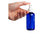 4 oz. Blue PET Plastic Boston Round Bottle with White Pump