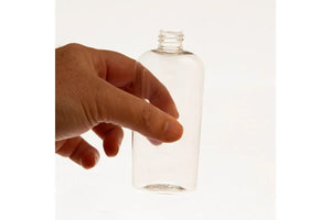 4 Oz. Clear Pet Plastic Cosmo Oval Bottle (20-410 Neck Size)