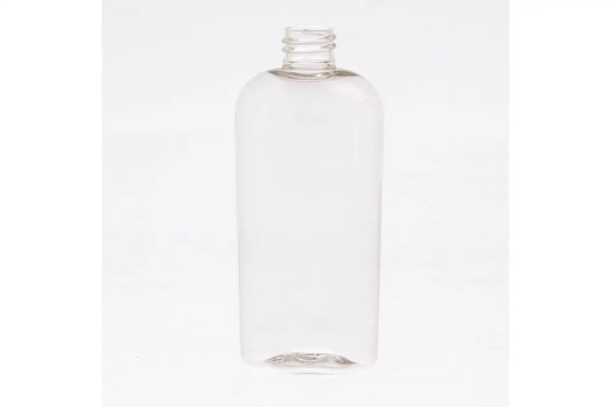 4 oz. Clear PET Plastic Cosmo Oval Bottle (20-410 Neck Size)