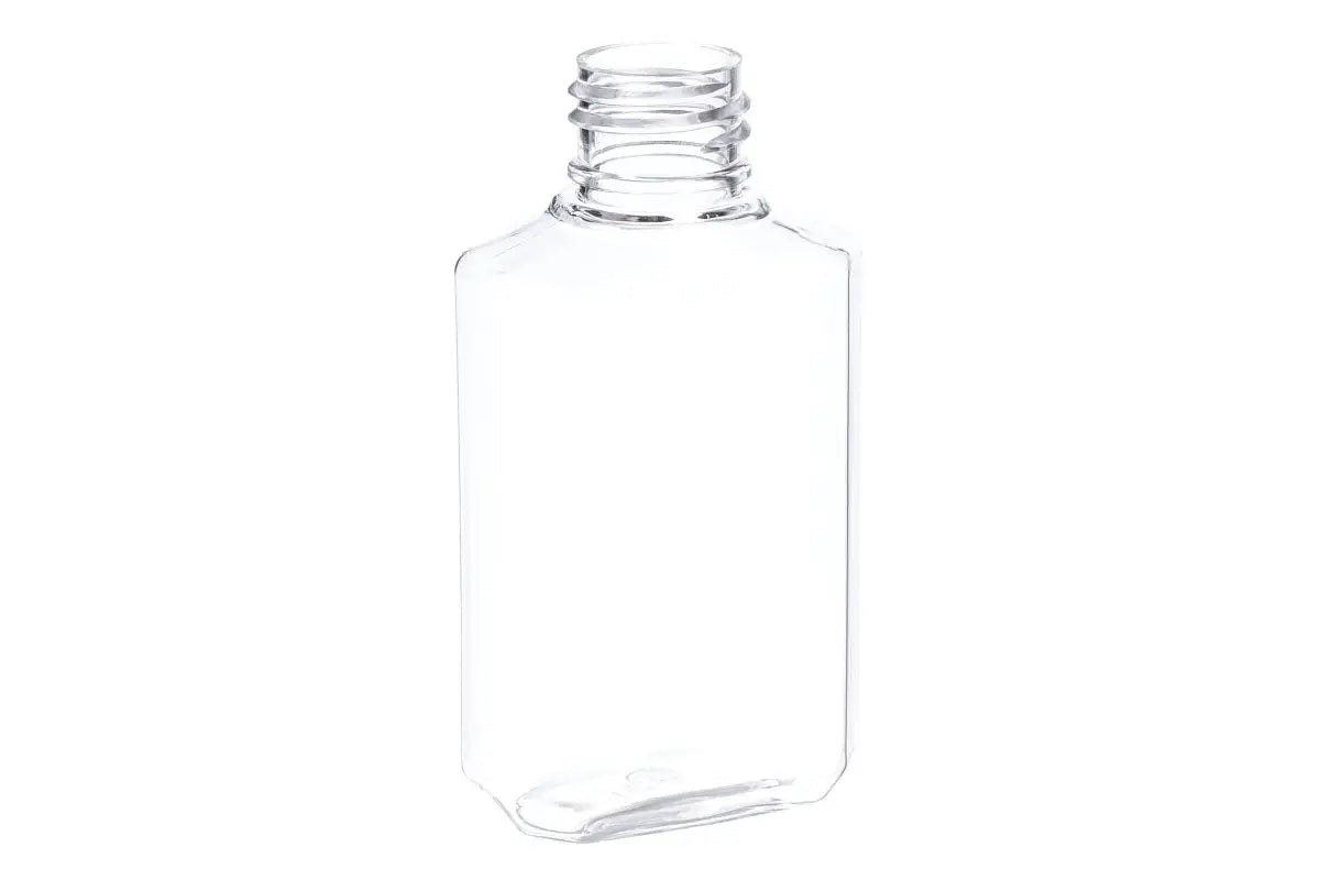 2 oz. Clear Octagon Plastic Bottle (20-410 Neck Size)