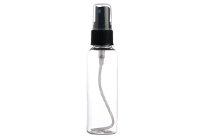 2 Oz. Plastic Bottle With Black Misting Sprayer Clear