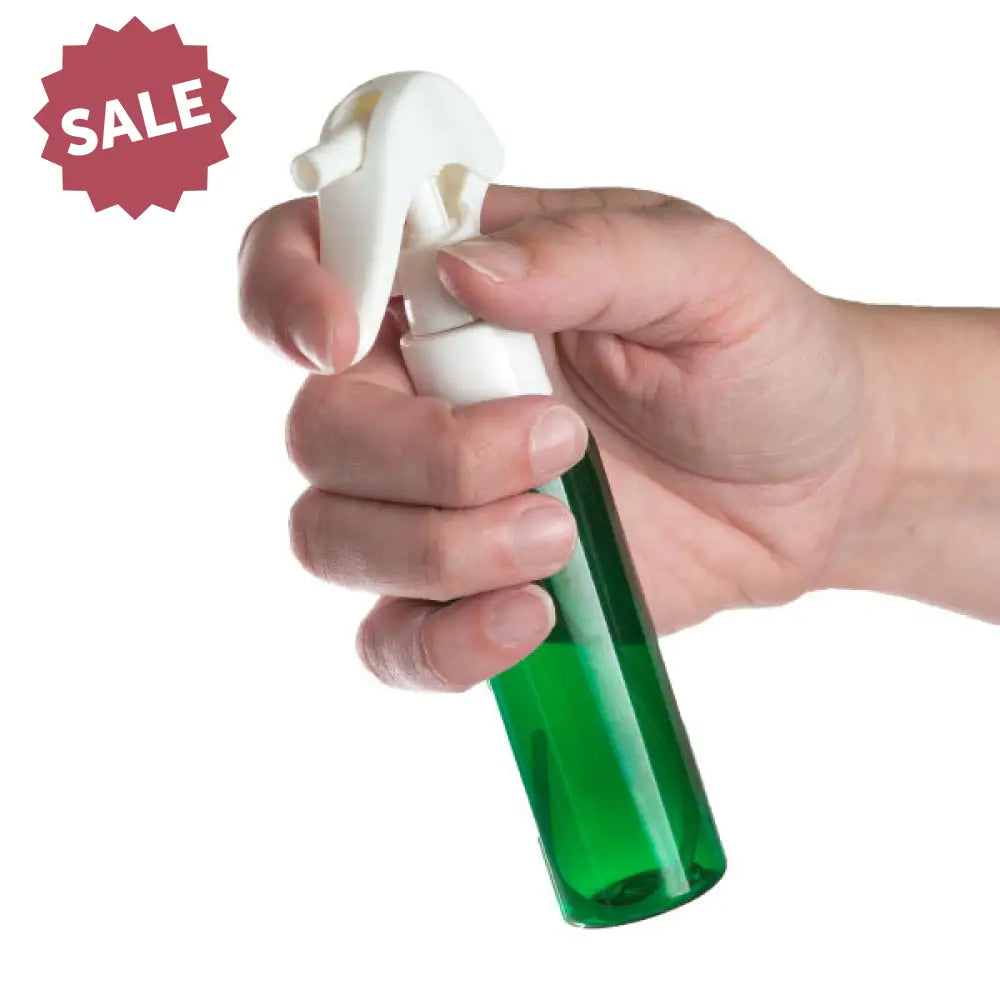 2 Oz. Green Plastic Bottle With White Trigger Sprayer