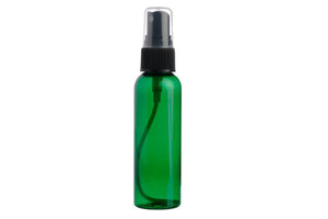 2 Oz. Plastic Bottle With Black Misting Sprayer Green