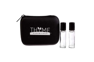 Compact Hard-shell Thyme Travel Case with Roll-ons (Includes 10 Vials)