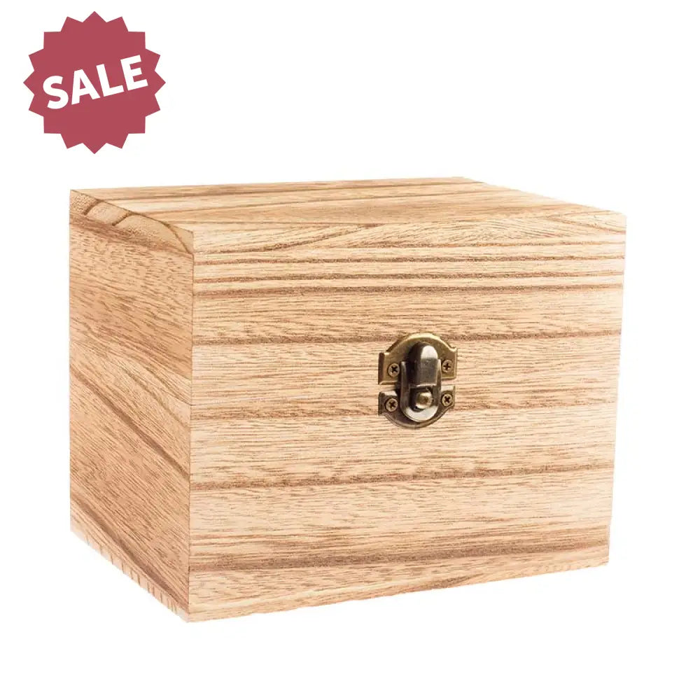 Feathergrain Wood Essential Oils Box (Holds 6 Vials) Light