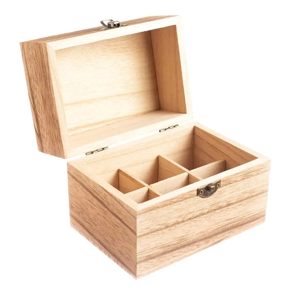 Feathergrain Wood Essential Oils Box (Holds 6 Vials)