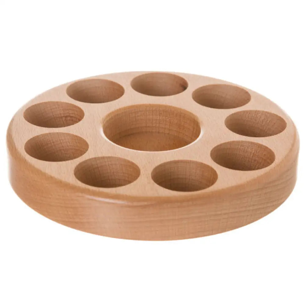 Circular Beechwood Essential Oil Caddy (Holds 9 Vials)