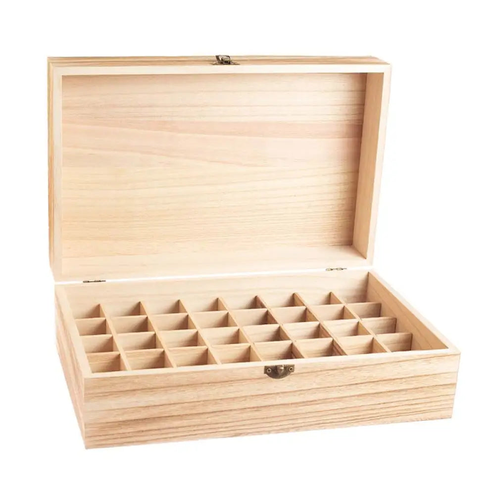 Feathergrain Wood Essential Oils Box (Holds 40 Vials)