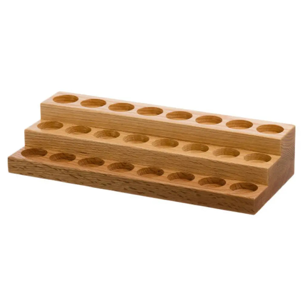 3-Tier Oak Display Riser (Holds 24 Vials)