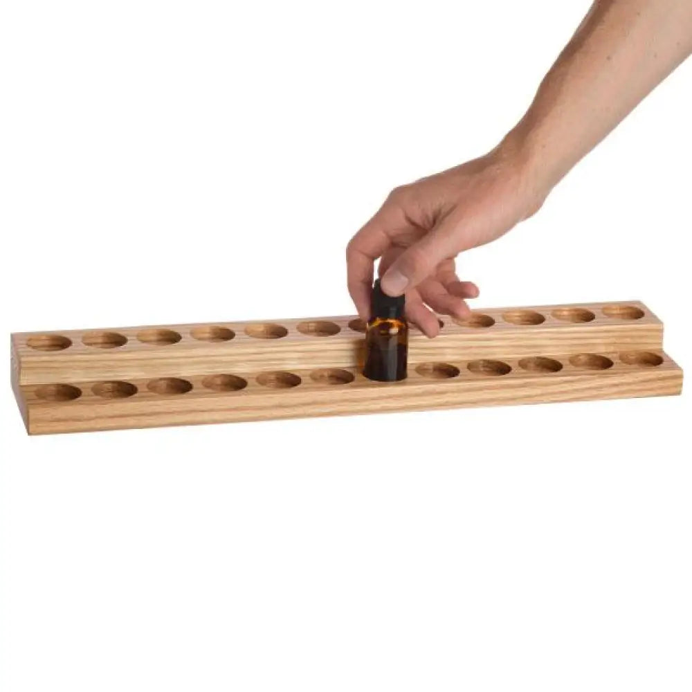 2-Tier Oak Display Riser (Holds 24 Vials)